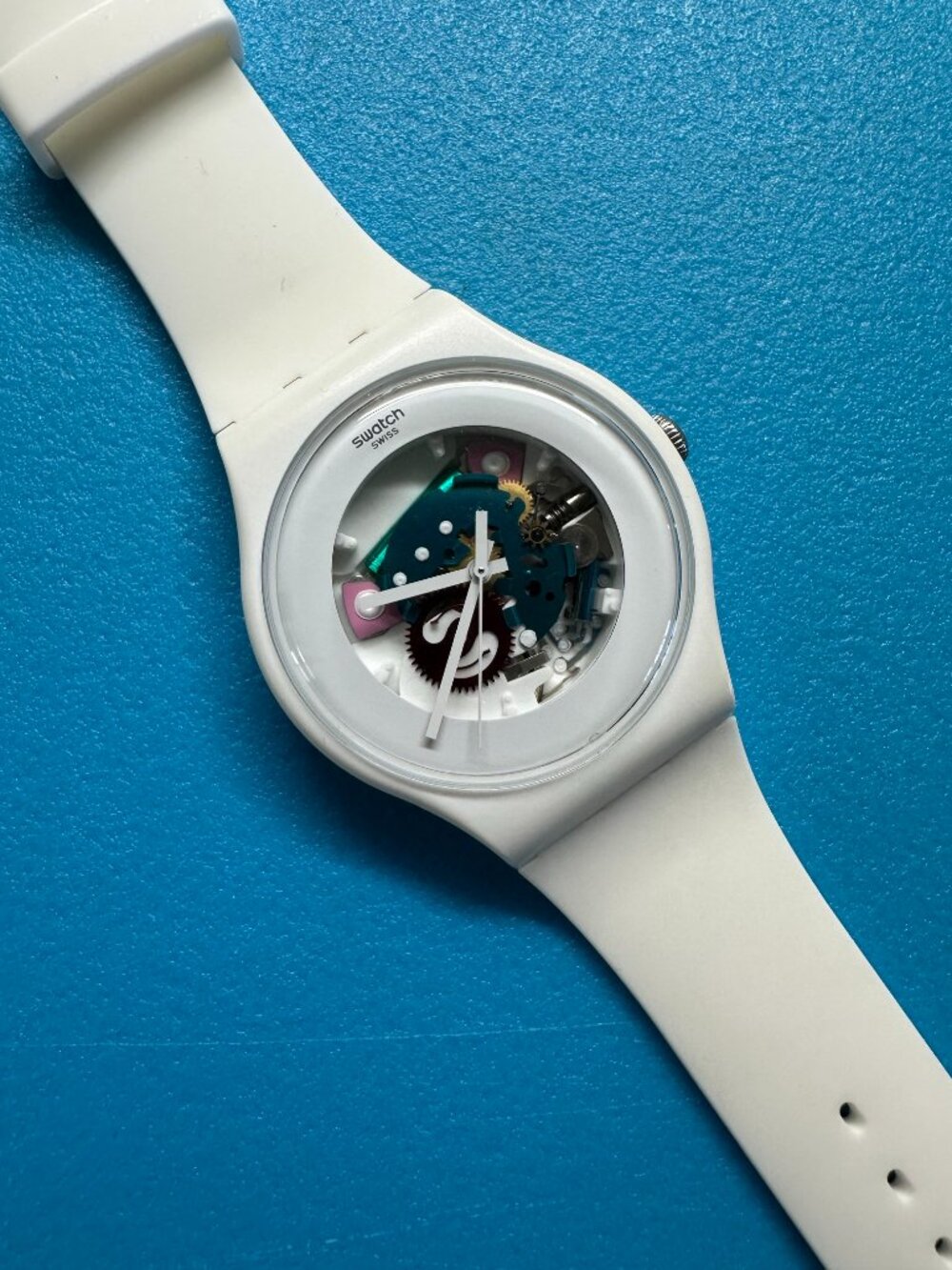 Swatch Watch White Lacquered SUOW100 Classic 2012